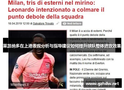 莱昂纳多在上港表现分析与指导建议如何提升球队整体进攻效果