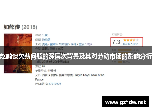 赵鹏谈欠薪问题的深层次背景及其对劳动市场的影响分析 赵鹏谈欠薪问题的深层次背景及其对劳动市场的影响分析