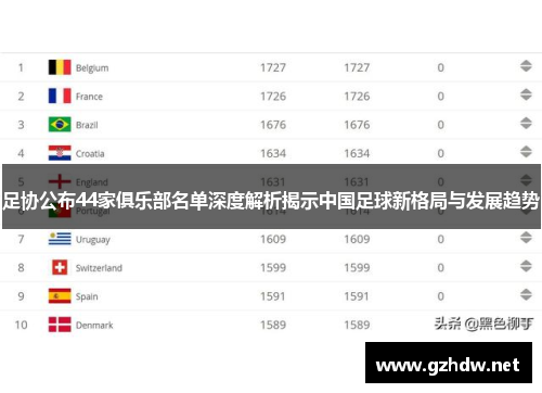 足协公布44家俱乐部名单深度解析揭示中国足球新格局与发展趋势